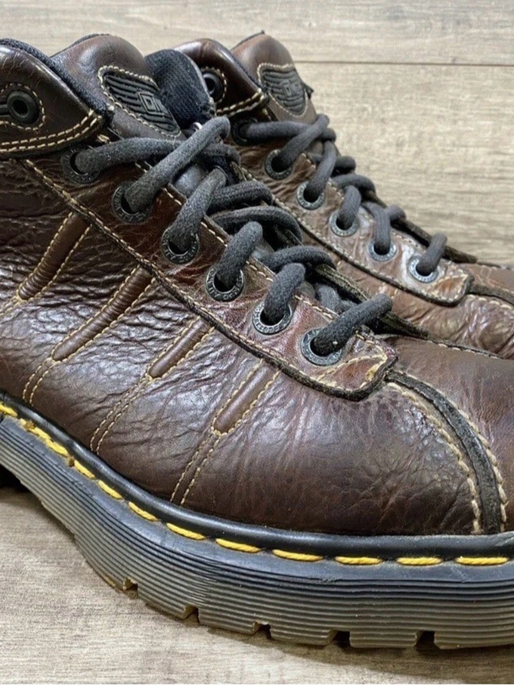 Dr Martens Chukka Boots 9763 Doc England Made Brn Chunky Rugged VTG Mens Size 7